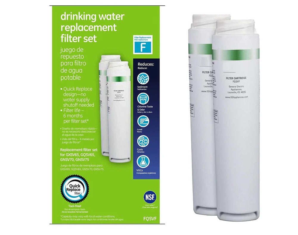 GE FQSVF Drinking Water System Filter - Set of 2