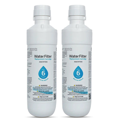 Replacement Refrigerator Water Filter for LG LT1000P, PC/PCS ADQ747935, ADQ74793501, 2 pack