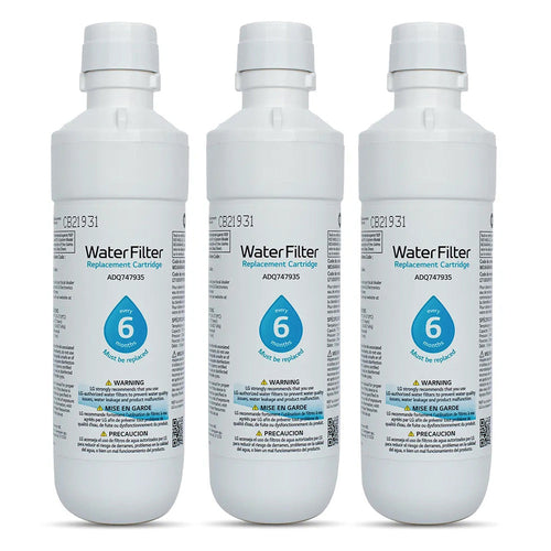 3 pack Replacement Refrigerator Water Filter for LG LT1000P ADQ747935, ADQ74793501