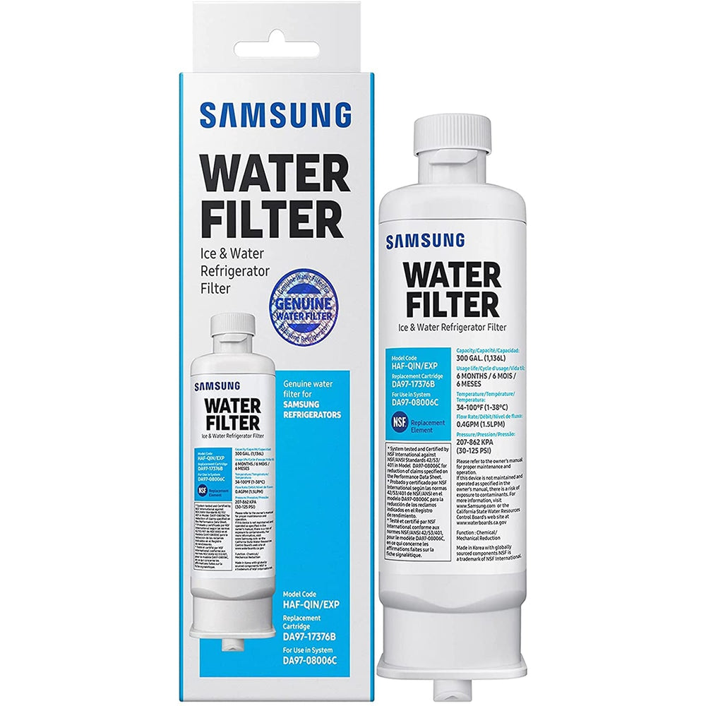Replacement Refrigerator Water Filter for Samsung DA97-17376B HAF-QIN/EXP, 2 Pack