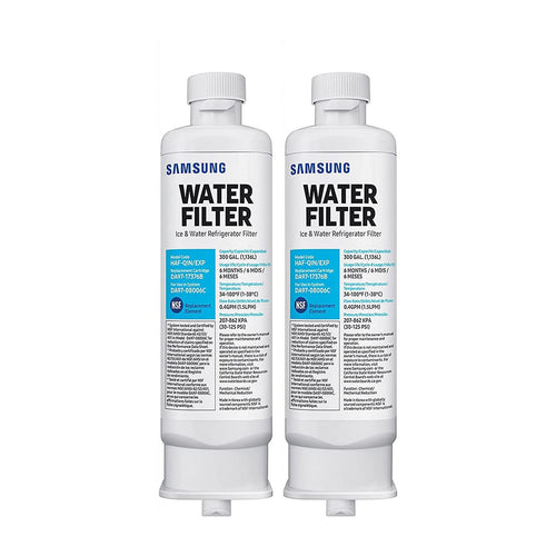 Replacement Refrigerator Water Filter for Samsung DA97-17376B HAF-QIN/EXP, 2 Pack