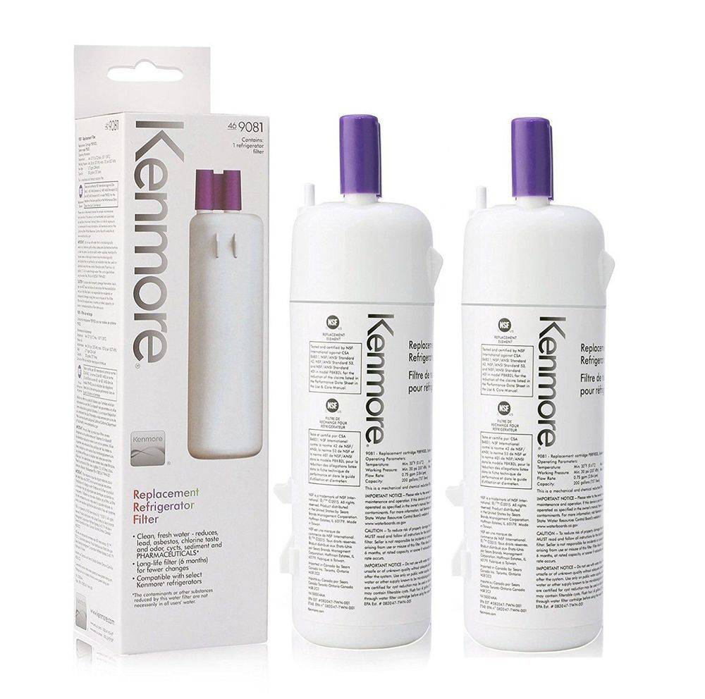 Kenmore Elite 9081- 469081, 469930, 9930 Refrigerator Water Filter, 2 Pack