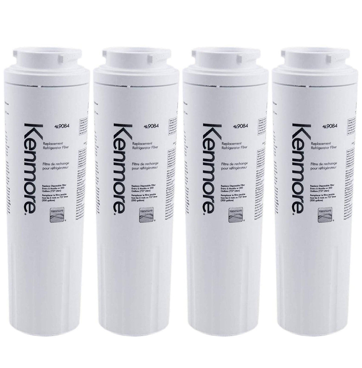 Kenmore 9084, 46-9084 Replacement Refrigerator Water Filter, 4 Pack